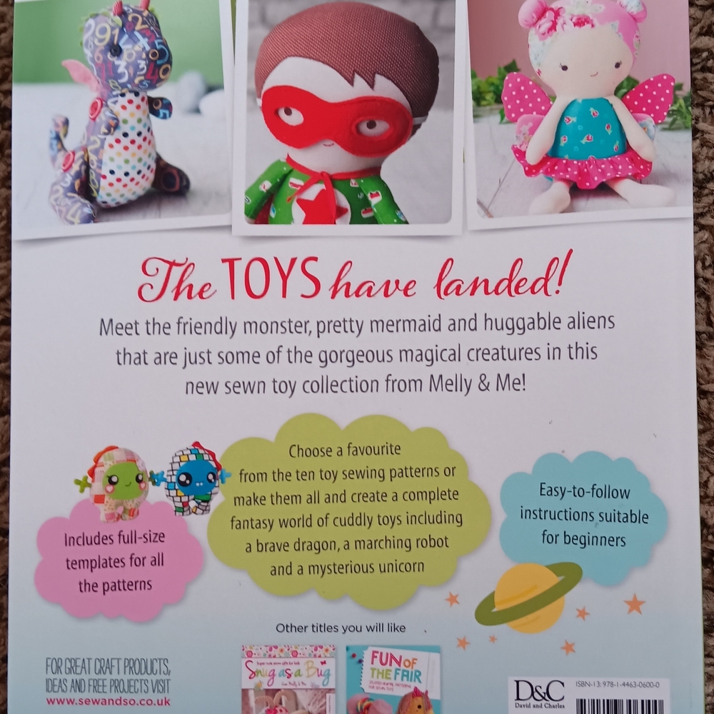 2 Toy Sewing Pattern Books - Picture 3 of 4